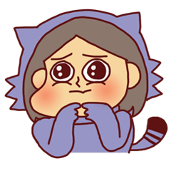 [LINEスタンプ] 感情の大きい狸