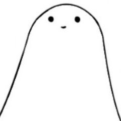 [LINEスタンプ] 白猫と半分楕円形