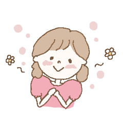 [LINEスタンプ] 女の子のお返事スタンプ