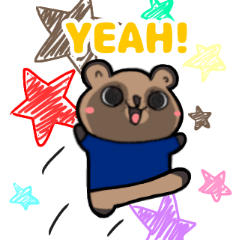 [LINEスタンプ] 餅丸タヌ吉