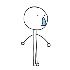 [LINEスタンプ] 棒人間ポーくん1