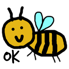 [LINEスタンプ] 気ままにハチ
