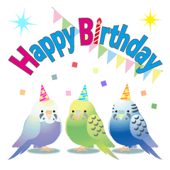 [LINEスタンプ] インコトリ尾【お祝い編】