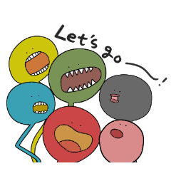[LINEスタンプ] かわいいゆかいなやつ