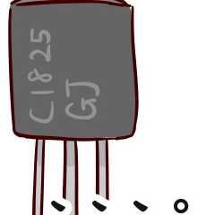 [LINEスタンプ] 個性が強い電子部品たち