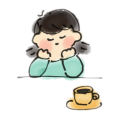 [LINEスタンプ] わたし純喫茶の女の子