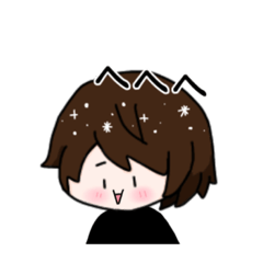 [LINEスタンプ] ショートヘア女子+ねこのゆるーいスタンプ