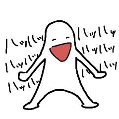 [LINEスタンプ] ゆるくてしろいやつ