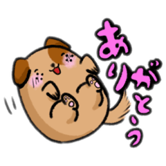 [LINEスタンプ] 離れ目で丸っこい動物たち。