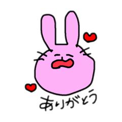 [LINEスタンプ] 手書きうさぎさん！