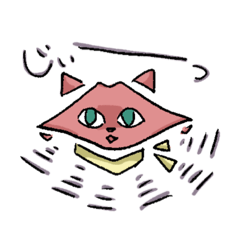 [LINEスタンプ] くちびるのようなネコ