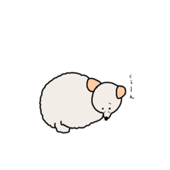 [LINEスタンプ] ごめん犬(けん) おかきちゃん