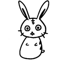 [LINEスタンプ] かなとらびっと