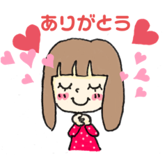 [LINEスタンプ] おんなのこ♪日常使えるスタンプ