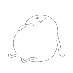 [LINEスタンプ] お腹たぷたぷくん