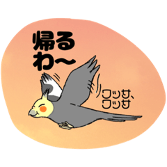 [LINEスタンプ] オカメインコ のツバメ君・改