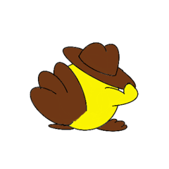 [LINEスタンプ] 後ろ向きな鳥