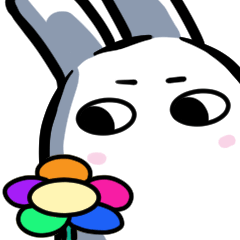 [LINEスタンプ] うさ耳が生えたメジェド神
