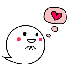 [LINEスタンプ] ふわふわおばけのこ 基本編2