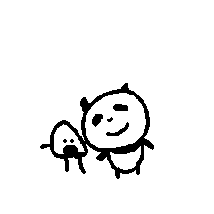 [LINEスタンプ] パンダとおにぎり