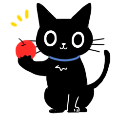 [LINEスタンプ] 黒猫モルモル