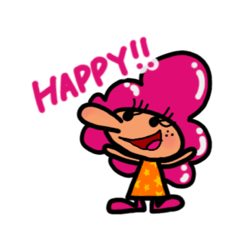 Happy PINK よく使う言葉スタンプ