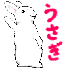 [LINEスタンプ] 白うさぎなウサギが兎ちゃん