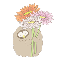 [LINEスタンプ] ふくろうのふくふくフクちゃん