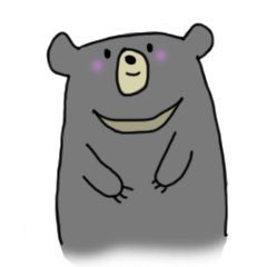 [LINEスタンプ] ツキノワグマのやつ