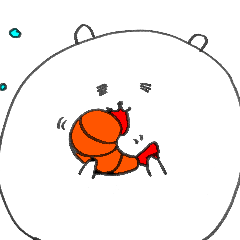 [LINEスタンプ] 白くて丸い生物