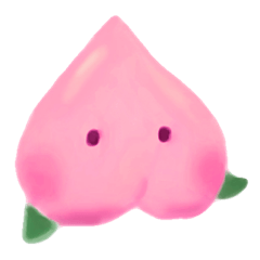 [LINEスタンプ] ほどよくかわいいもも