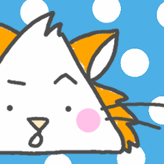 [LINEスタンプ] さんかくネコのごあいさつ