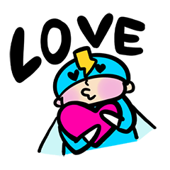 [LINEスタンプ] 恋する素子レンジャー