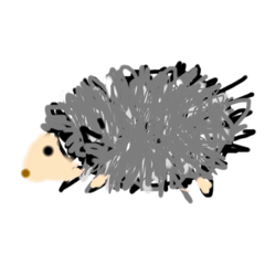 [LINEスタンプ] ハリネズミのわさび