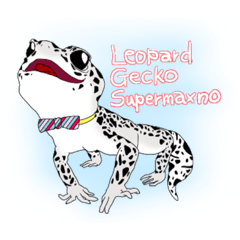 [LINEスタンプ] レオパードゲッコー スーパーマックスノー
