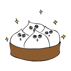 [LINEスタンプ] 水饅頭の妖精んぱんぷちゃん2