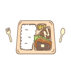 [LINEスタンプ] コンビニ弁当