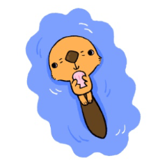 [LINEスタンプ] ラッコのテトラ