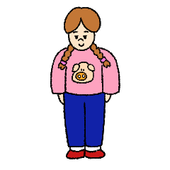 [LINEスタンプ] メモリアルちゃんの呑気な日常