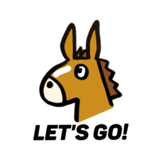 [LINEスタンプ] 馬と休日