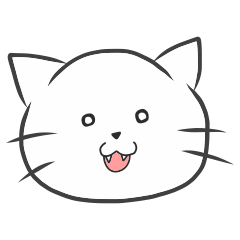 [LINEスタンプ] 【ゆるかわ】しろねこのココたんの画像（メイン）