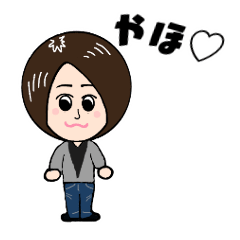 [LINEスタンプ] ショートヘアの女の子♪
