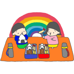 [LINEスタンプ] ふじことふじお