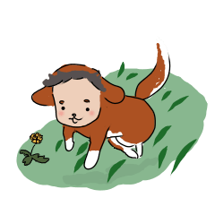 [LINEスタンプ] イイコの人面犬2