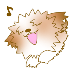 [LINEスタンプ] うちのモジャモジャ犬