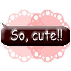 [LINEスタンプ] 本物のチョコレートの様なスタンプ＊可愛い