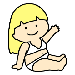 [LINEスタンプ] ゆたんぽガール げんきなビキニ