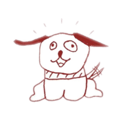 [LINEスタンプ] 犬。いぬ。dog。2