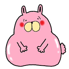 [LINEスタンプ] 愛情たっぷり、ぽっちゃりうさぎ