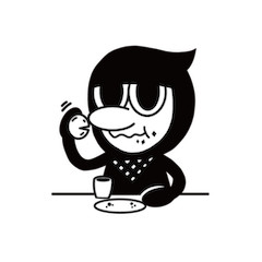 [LINEスタンプ] IGANINJA クロ助 サイネージ